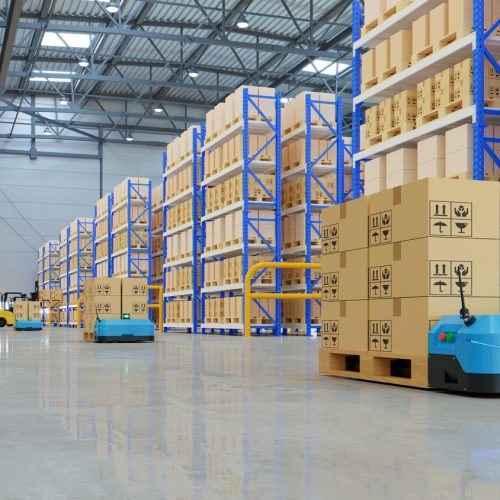 robots-efficiently-sorting-hundreds-of-parcels-per-hour-3d-rendering